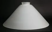 12" FROSTED GLASS CONE SHADE — Yankee Barn Lighting