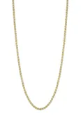 10K Two Tone 2.4mm Ice Chain <br />133-300