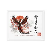 Love is the Revolution — Framed Canvas
