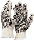 1139 Cotton String Knit Gloves – Double-Sided PVC Dots, Reversible (S–L, Dozen)