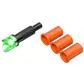 3 Pk Clean Shot-Nock Out Crossbow Flat Back-Nock Green (#851067)