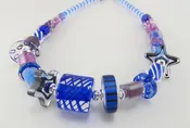 Audacious Necklace  (Cobalt/Purple)
