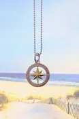 Mini Compass Rose Pendant — Jason & Co.
