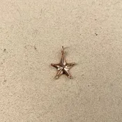 14K Gold Sea Star Pendants with Diamonds