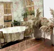Antique Mirror Tile 1 x 23.5'' x 23'' for Shannon W