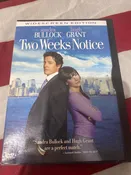 Two Weeks Notice DVD (2003) Sandra Bullock, Hugh Grant Snap Case VGC Free Ship
