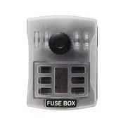 6 Way Fuse Box with Ground Busbar | LED Indicator