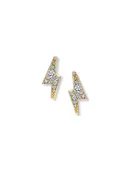 Aztec Lightning Bolt Studs - Single