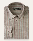Bar Stripe Cotton Shirt