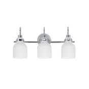 Maxim Three Light Bath Vanity in Polished Chrome from the Milk collection - 12333WTPC