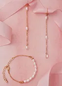 12684 Gold/Pearl Jewelry Set