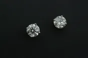 14k white gold Diamond Studs 2.03carats, SI2, color J by Stark Jewelers — Stark Jewelers