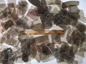 M-009 MICA FOR CRAFTS, SMALL CLEAR/SMOKY THIN MICA SHEETS, ½ POUND PACK