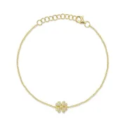 0.05CT 14K Y/G DIAMOND CLOVER