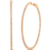 1.35ct Inside & Out Diamond Hoops