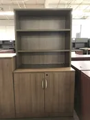 Super Saver 2-Door Storage Cabinet/Bookcase Hutch Set
