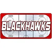BLACKHAWKS Graphic Novelty Metal License Plate LP-14662
