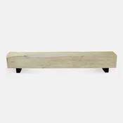 Araucaria Solid Wood Bench –  Black Wood Legs – 01