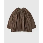 AODRESS 'Sequins Purana' Neck Dori Gather Blouse in Smokey Quartz size Medium — Jackson Hole Traders