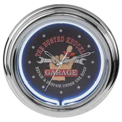 Ace Branded Products Busted Knuckle Garage Neon Clock