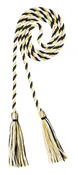 Black, Antique Gold &amp;amp; White Intertwined Cord