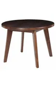 American Trails Genuine Walnut 24″ Round Coffee Table – 1″ Thick Solid American Walnut Wood Top
