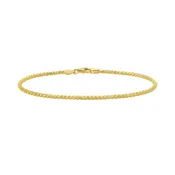 14K 2.1mm Sparkle Spring Chain