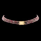 Antique 14K Bohemian Garnet Bead Necklace (Circa 1890-1920)