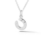 14k White Gold Horseshoe Charm