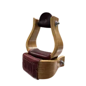 3" Oak Wood Bell Stirrups