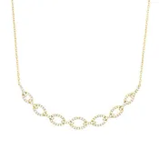 14K .33ct Diamond Link Pendant