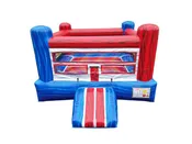 13x13 Marble Boxing Ring in Red, White and Blue