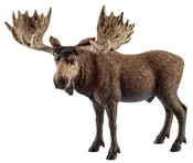 Brown Bull Moose Toy Animal Figure, Ages 3 & Up