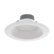 10-Inch Round Recessed Downlight – Selectable 32W/37W/43W – 9-CCT Selectable – CRI90 – 0-10V Dimming – Smooth Trim – White Finish – 120-277V – 3000-4000 Lumens
