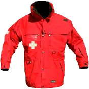 #004 Isotherm Standard Patrol Jacket, Long, All Red, w/Crosses