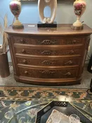 Antique 4 Drawer Bow Front Chest