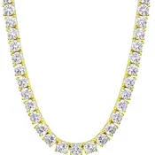 BE BRAVE Gold Tennis Necklace