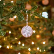 Aarhus Scandi Cotton & Jute Ball Decoration Ornament