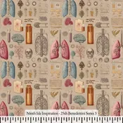 25th Benedettini Rayon Fabric by the Yard - NinthIsle Inspiration Exclusive Elegant Art Bulk Order Available