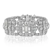 Famille Collection Antique Art Deco Diamond Bracelet