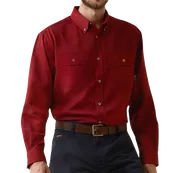 Ariat FR CAT 2 Air Inherent Red Heather Button Down