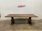 Square Pedestal Trestle Table