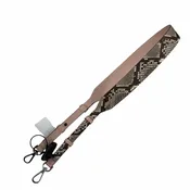 Accessory Designer Tag By Michael Kors In Snakeskin Print