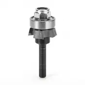 4 Wing Single Bevel Trim Cutter Assembly | 15°x 1" Dia x 1⁄4 x 1⁄4 Shank | 47404