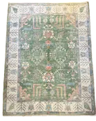 Handmade Turkish Oushak Area Rug – 100% Wool, Vegetable-Dyed | Timeless Artisan Design for Your Home — SANTA KILIM