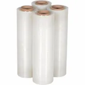 Stretch Wrap 70 Gauge, 18" x 1500', 4 Rolls Per Order