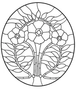 2-005 Custom Stained Glass Window Film