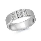 14K Gold 3 Pillars Men Band