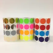 1″ Color Coding Circle Labels