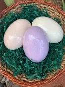 Oval goat milk soap bar